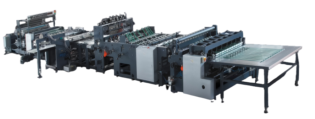 HL-1120B Roll Paper Flexo Wire Stitching Production Line