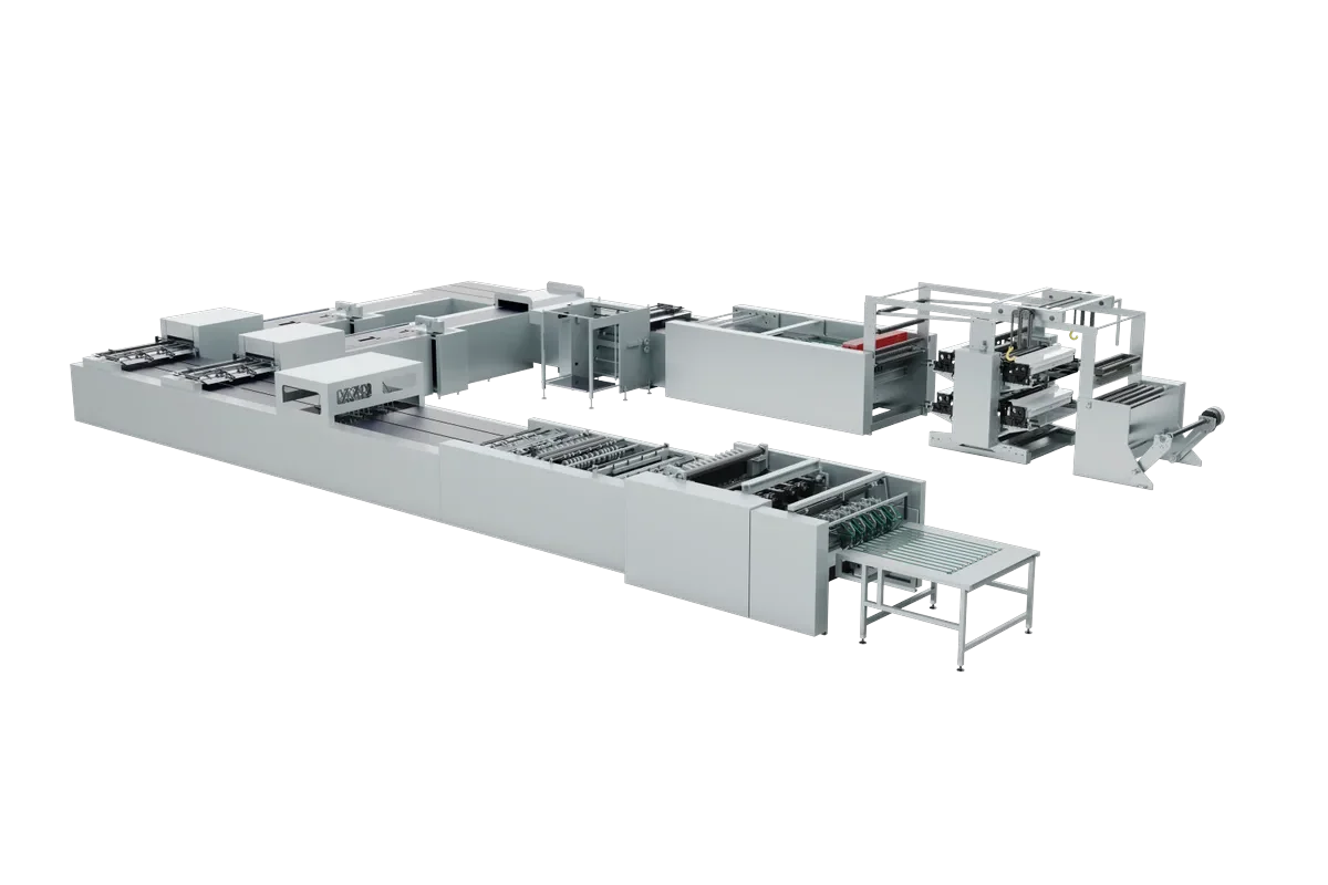 HL-1080FX web-fed flexo sewn notebook production line