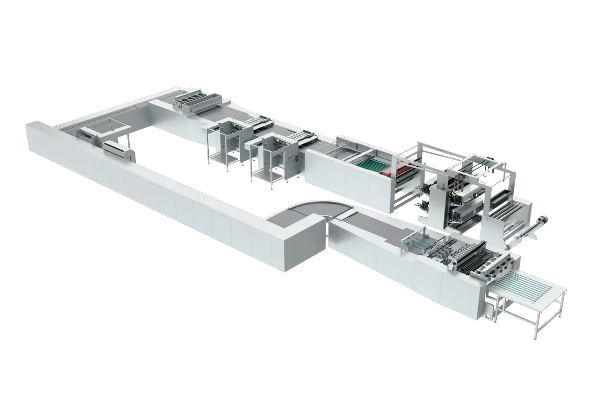 HL-1080PAD web-fed flexo memo pad production line