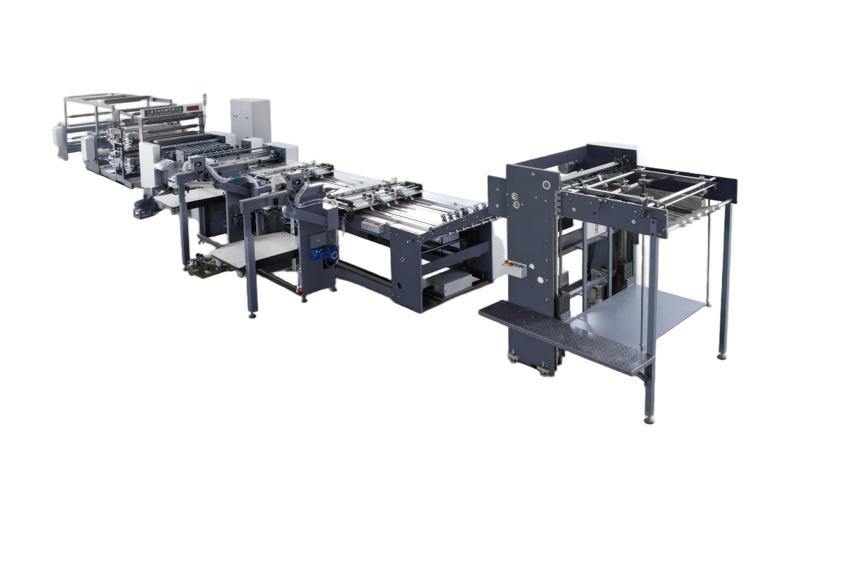 HL-1080SF dual feeder flexo press complete production line