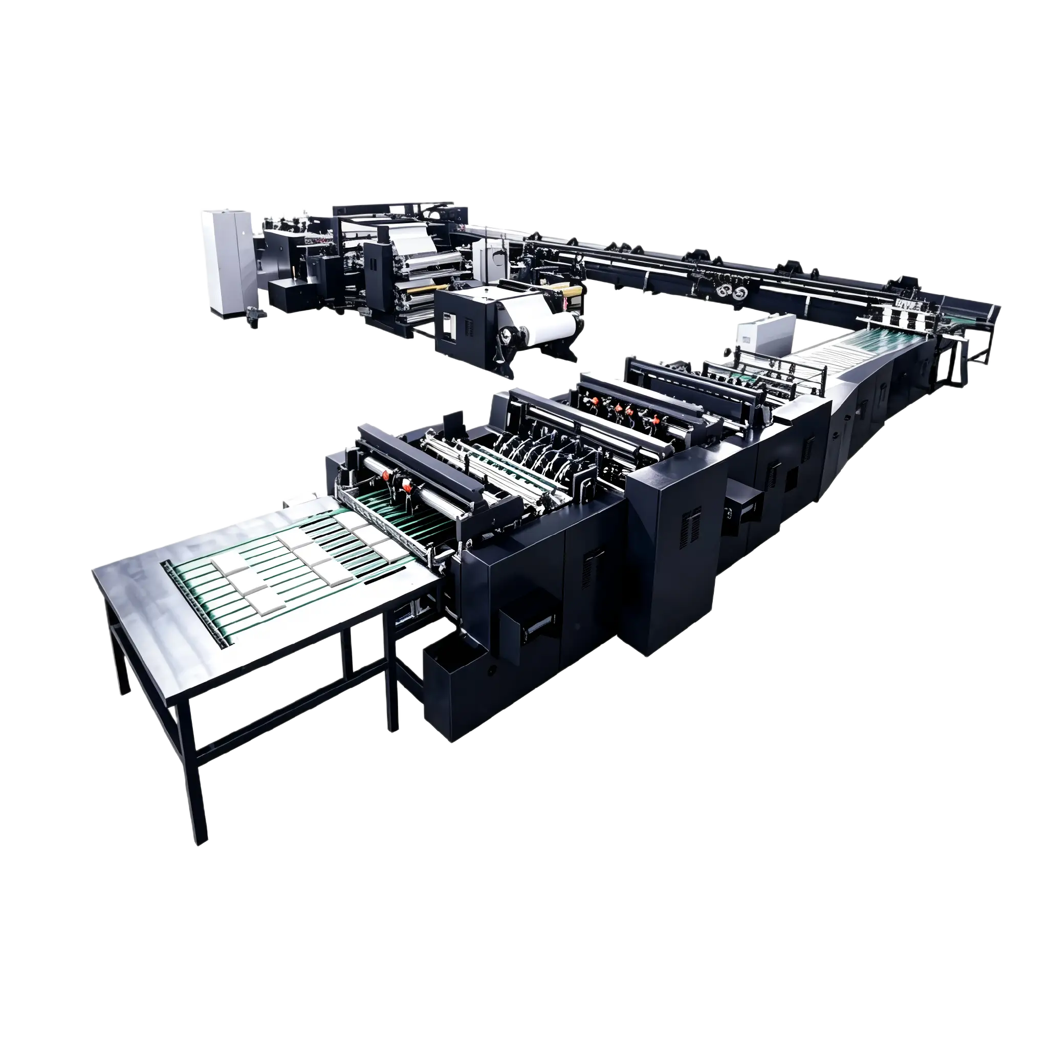 HL-1100GS High-Speed Web Flexo Cold Glue Perfect Binding Line