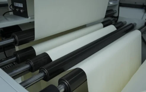 HL-1100GSHB web tension and guide roller assembly